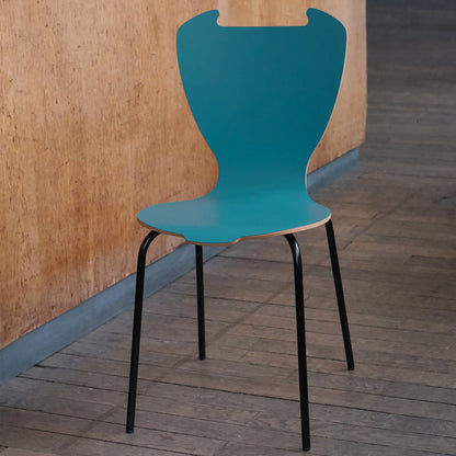 CHAISE L'ÉNERGIQUE, bleu vert